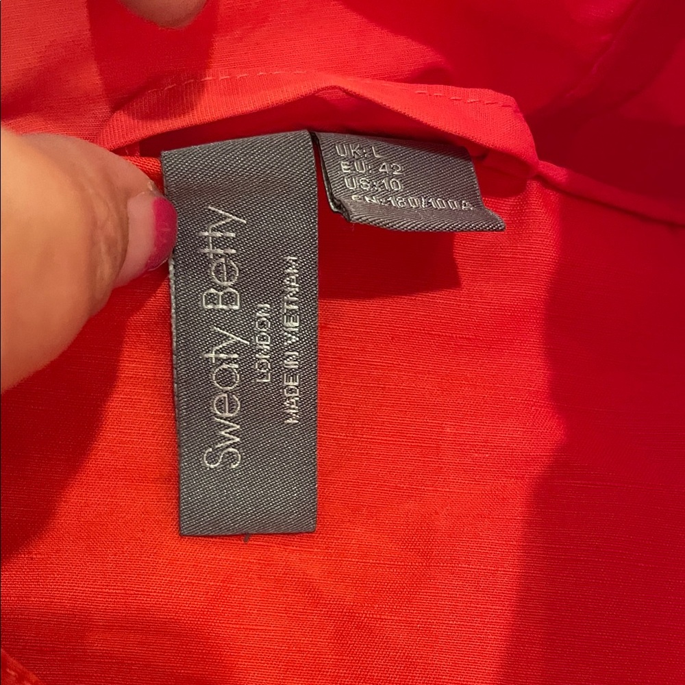 Sweaty Betty Bright Red Jacket - Picture 2 of 5